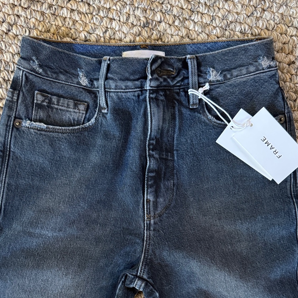 Frame Dark Blue Women's Crop Jeans size 24 new with tags - Picture 3 of 10